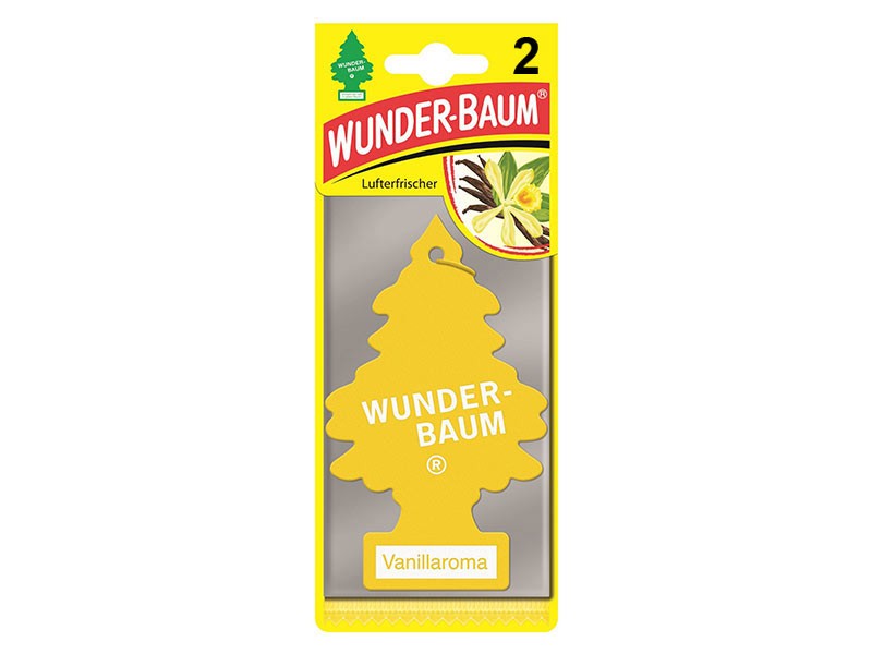 Комплект 2 броя ароматизатори Wunder-Baum Борче, аромат Vanillaroma