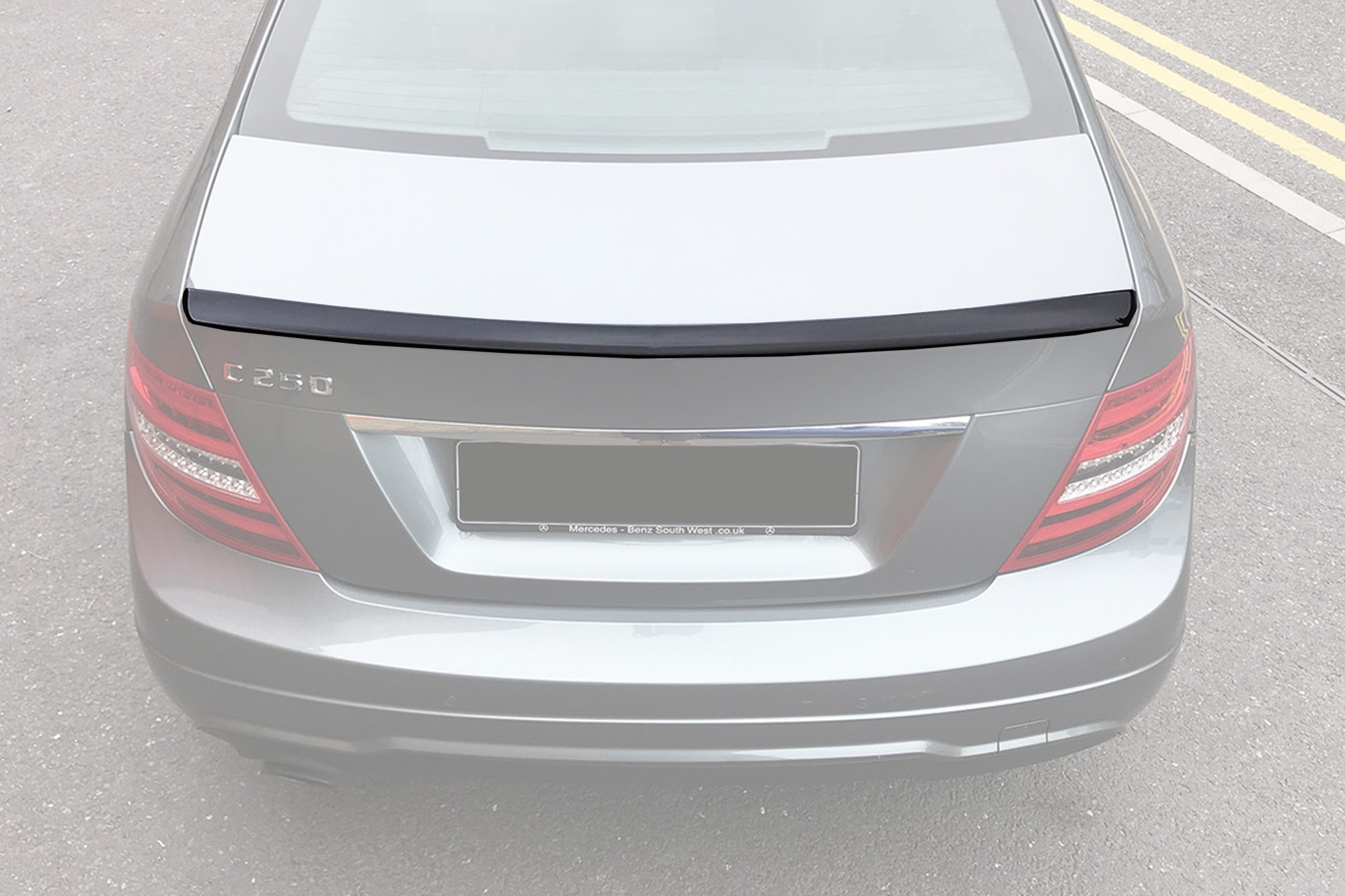 Спойлер за багажник тип AMG за Mercedes C класа W204 2007-2011, черен лак