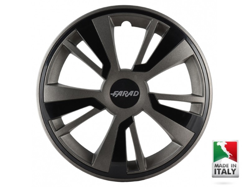 Декоративни тасове FARAD 16", 4 броя, сиво/черни