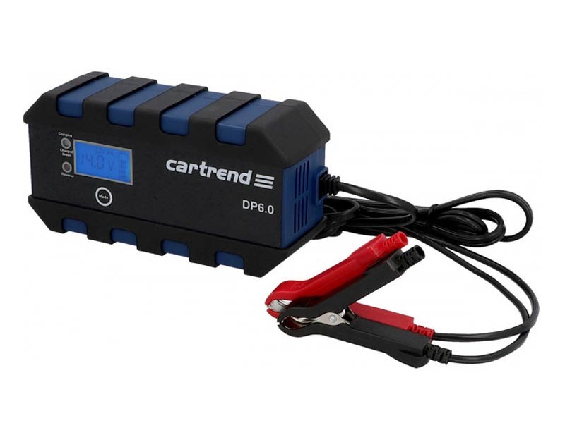 Дигитално зарядно устройство Cartrend DP6.0 - 6V/2A, 12V 2A/6A