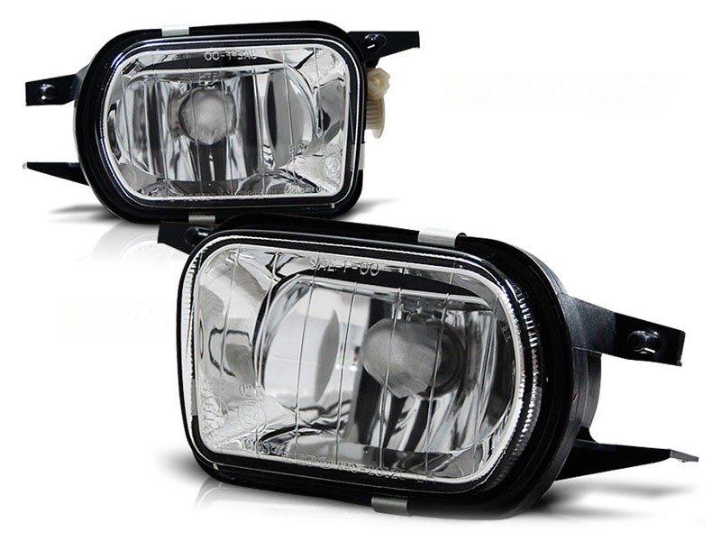 Комплект халогени Mercedes C класа W203/SLK R170 2000-2004 хром, ляв + десен