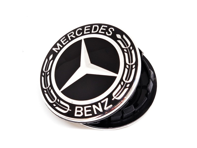 Оригинална капачка за джанта Mercedes Classic, черна 75mm