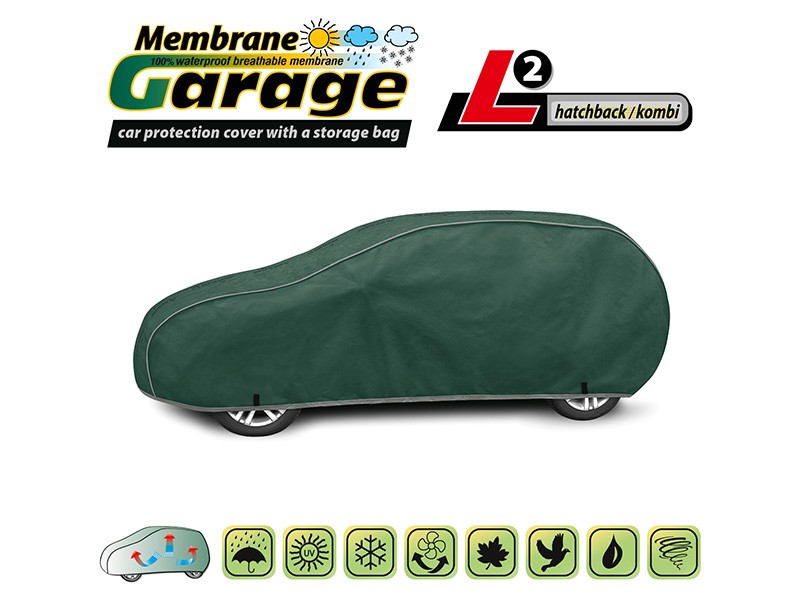 Покривало Kegel серия Membrane Garage размер L2 зелено за хечбек/комби 430-455x126-136cm