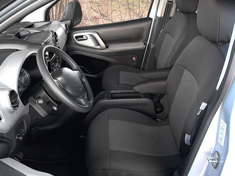 Тапицерия Kegel серия Tailor Made комплект за предни и задни седалки на Citroen Berlingo Multispace, Peugeot Partner 2008-2018, черна
