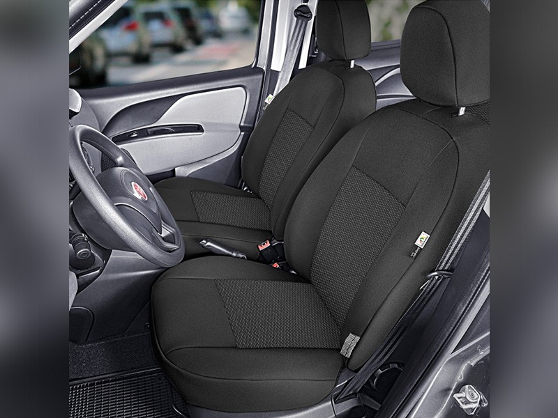 Тапицерия Kegel серия Tailor Made сет за предни и задни седалки на Fiat Doblo 2015-2019, черна