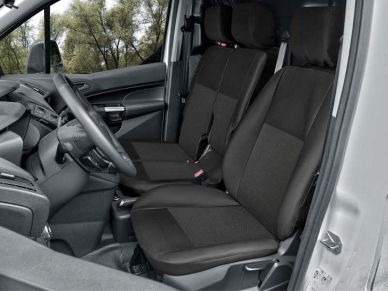 Тапицерия Kegel серия Tailor Made за единична + двойни седалки на Ford Transit Connect след 2014 година, черна