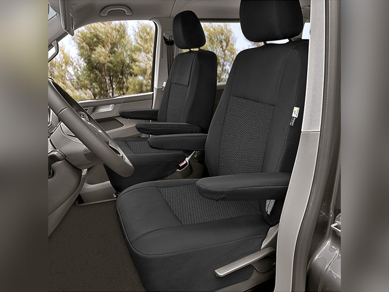 Тапицерия Kegel серия Tailor Made за предни седалки на Volkswagen T5 2003-2015, T6 след 2015 година, черна