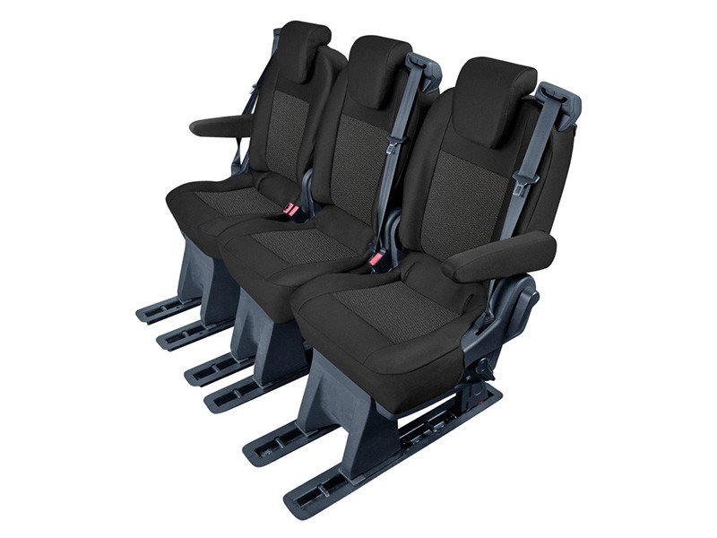 Тапицерия Kegel серия Tailor Made за втори или трети ред седалки на Ford Tourneo Custom 2012-2023, черна