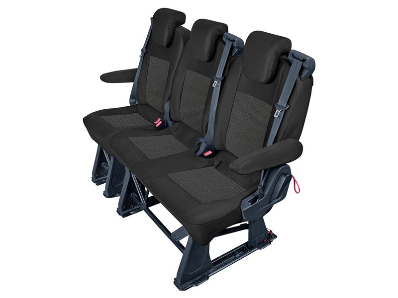 Тапицерия Kegel серия Tailor Made за втори или трети ред седалки на Ford Transit Custom, Tourneo Custom 2012-2023, черна