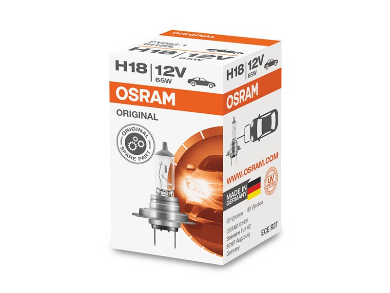 Халогенна крушка Osram H18 Original 12V, 65W, PY26d-1, 1 брой
