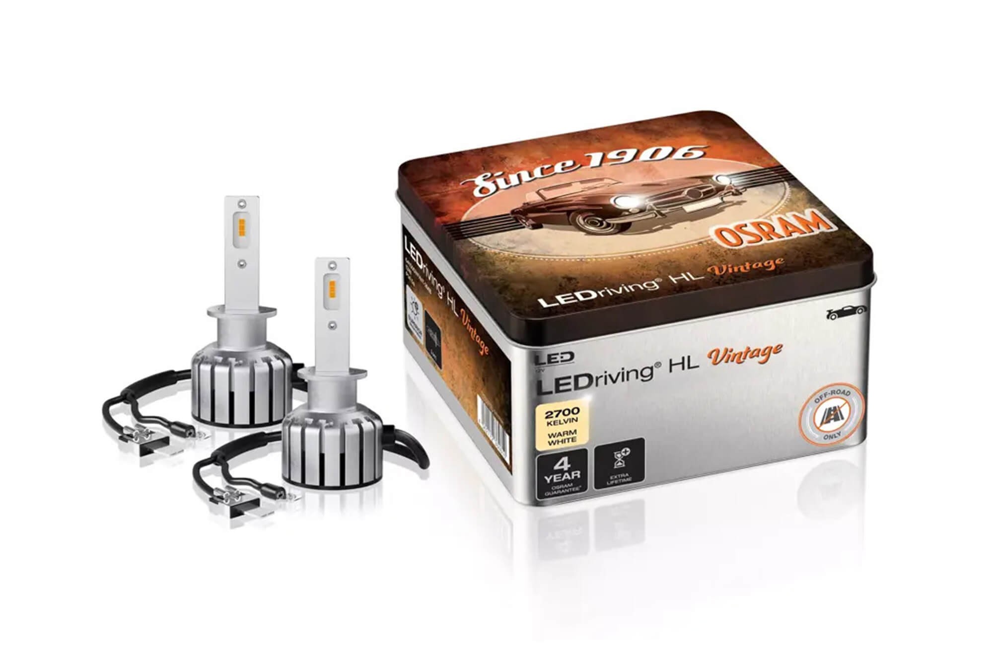 LED система Osram LEDriving Vintage H1 13W, 12V, 2700K, 1200lm
