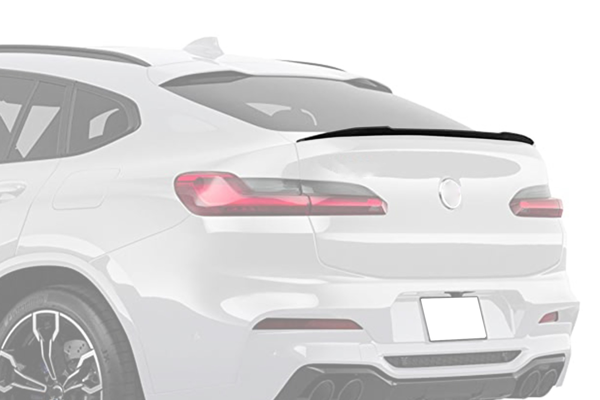 Спойлер за багажник за BMW X4 G02 след 2018 година, небоядисан