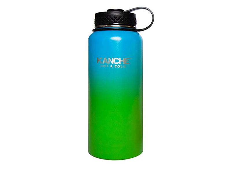 Синьо-зелен метален термос Kanche Пътувай с мен 960ml