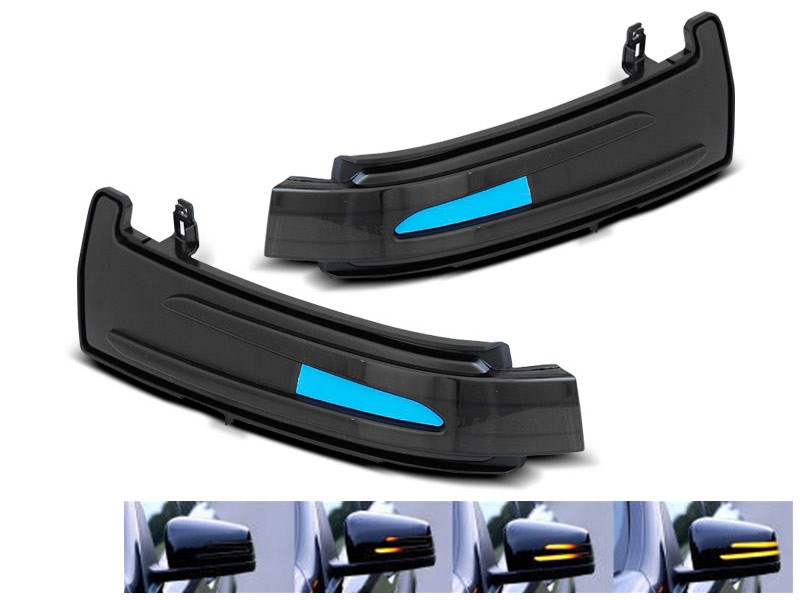  Тунинг LED мигачи за странични огледала на Mercedes C класа W204/C204, E класа W212/C207, A класа W176, B класа W246, CL W216, CLS C218, GLK X204, S класа W221