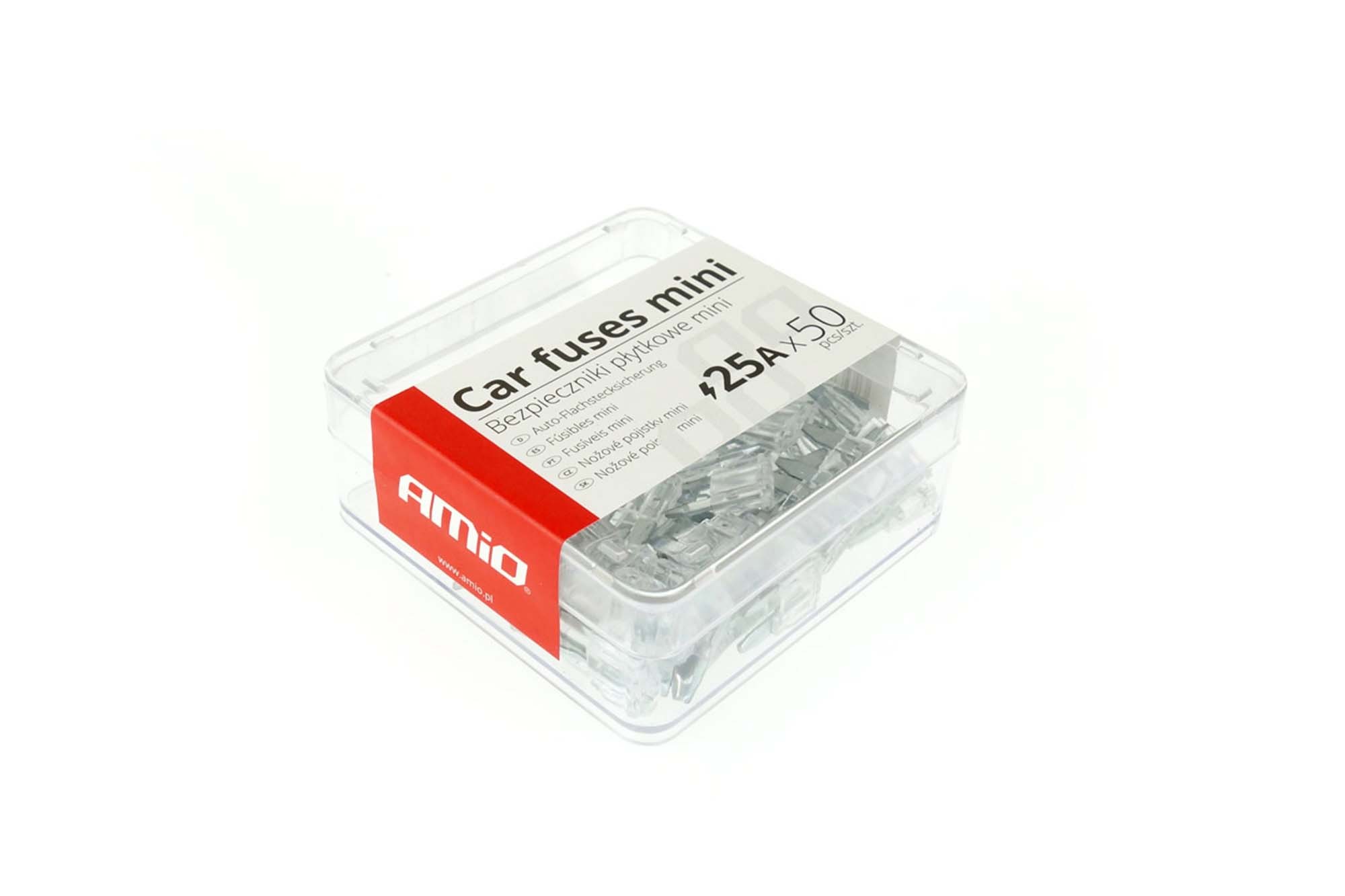 Кутия Mini бушони Amio 25A бели, 50 броя