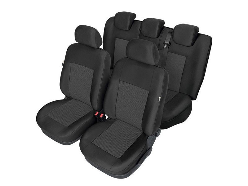 Тапицерия Kegel серия Tailore Made за предни и задни разделени седалки на Opel Corsa E 2014-2019, черна