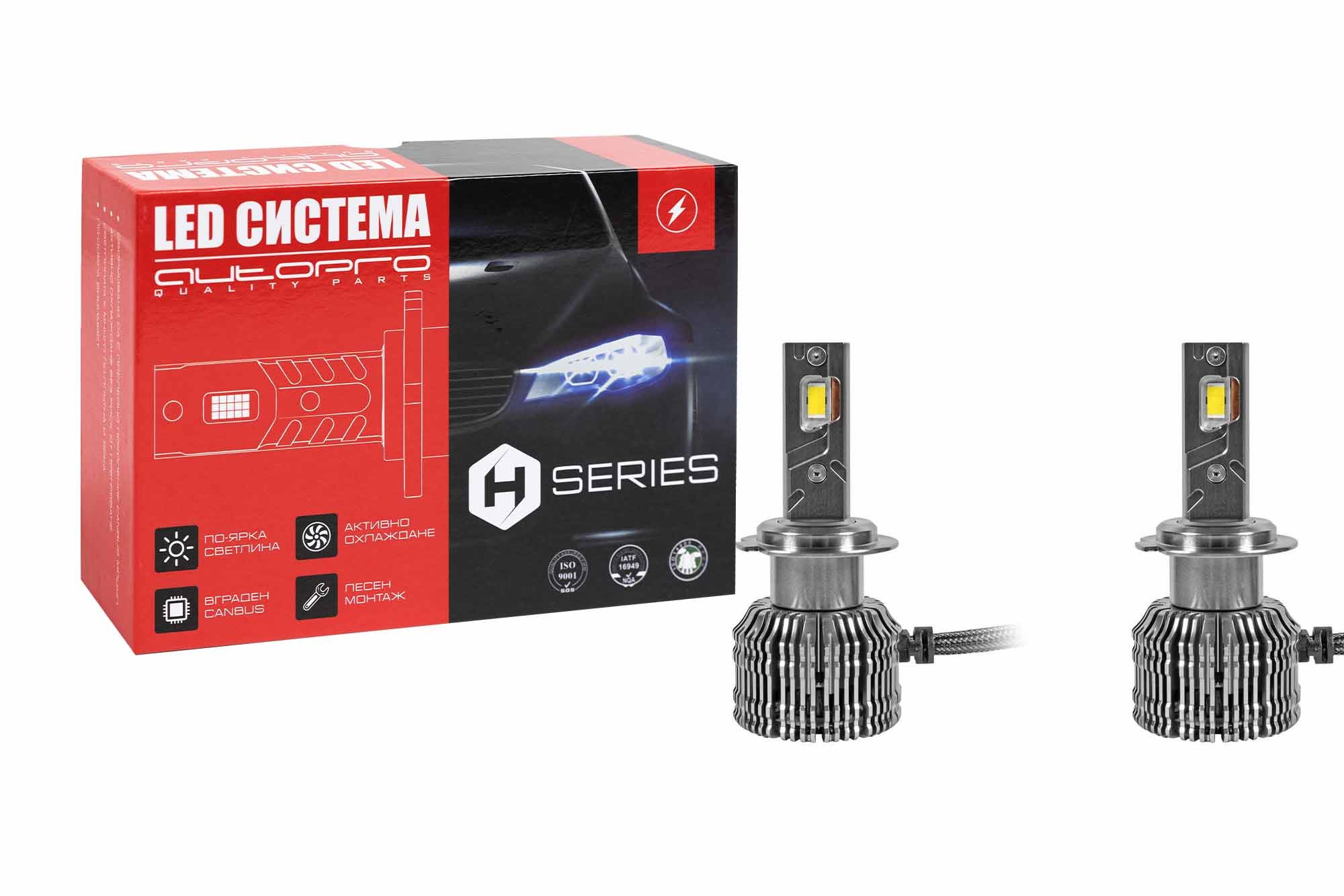 LED система AutoPro H7 серия H 12V, 65W, 12000LM, 6500K