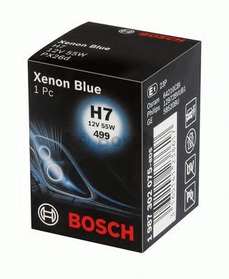 Халогенна крушка Bosch H7 Xenon Effect 12V, 55W, PX26d, 1 брой