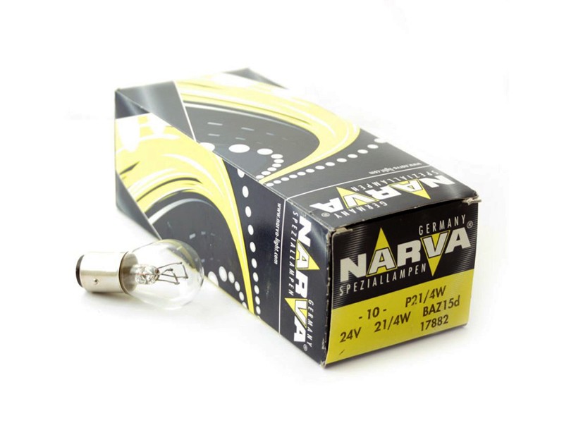 Халогенна крушка Narva P21/4W 24V, 4W, BAZ15d, 1 брой