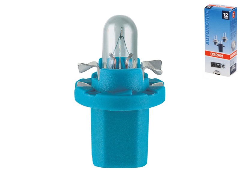 Крушка за табло Osram Original 12V, 1.2W, BX8.5d синя, 1 брой
