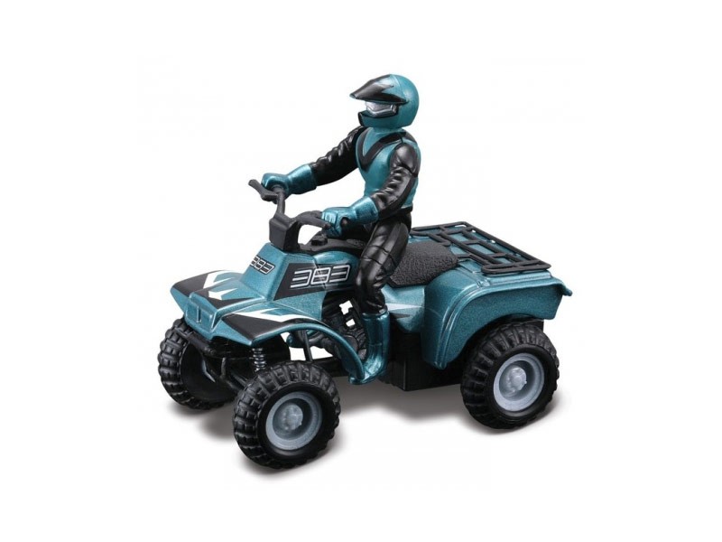 Играчка Maisto Fresh ATV синьо-зелено с моторист