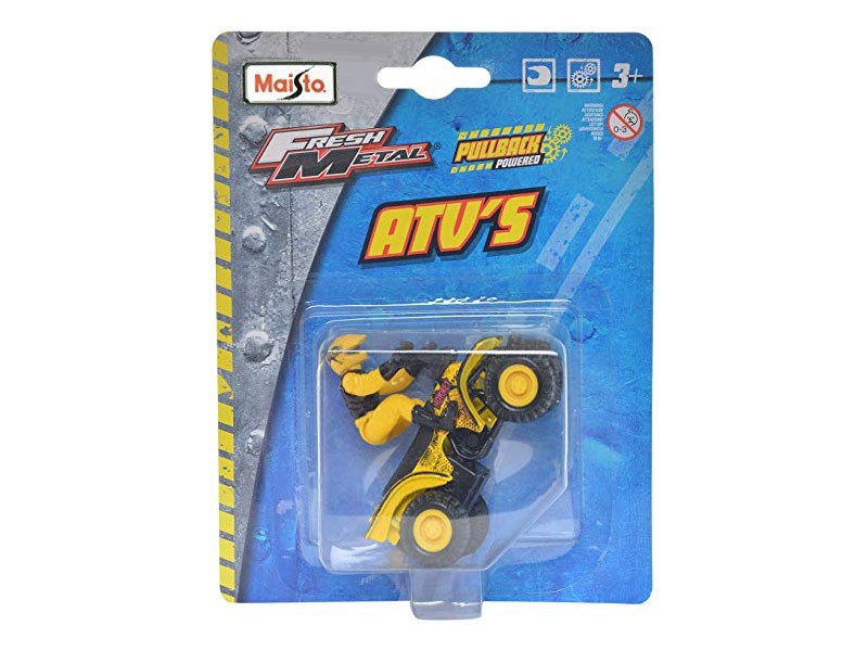 Играчка Maisto Fresh ATV жълт Hornet с моторист