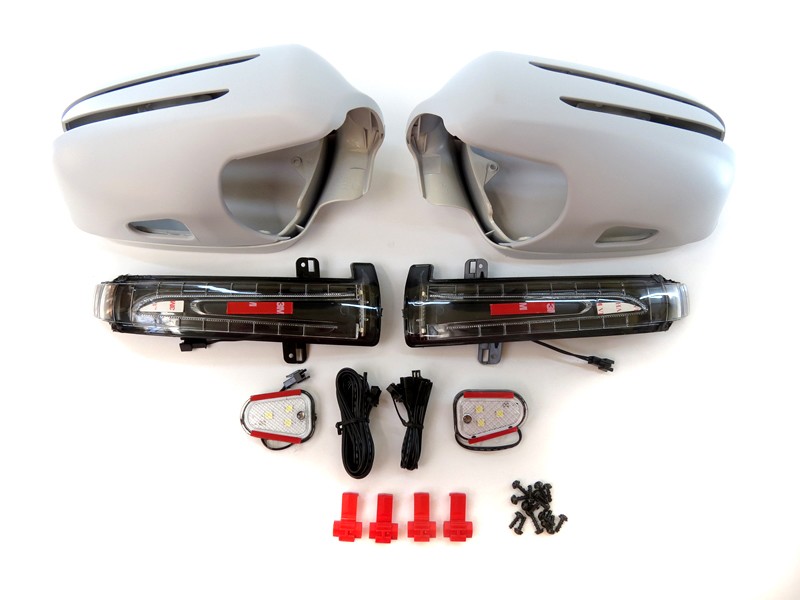 Капаци с LED мигачи за странични огледала за Mercedes SL класа R230 2006-2009/SLK класа R171 2006-2009