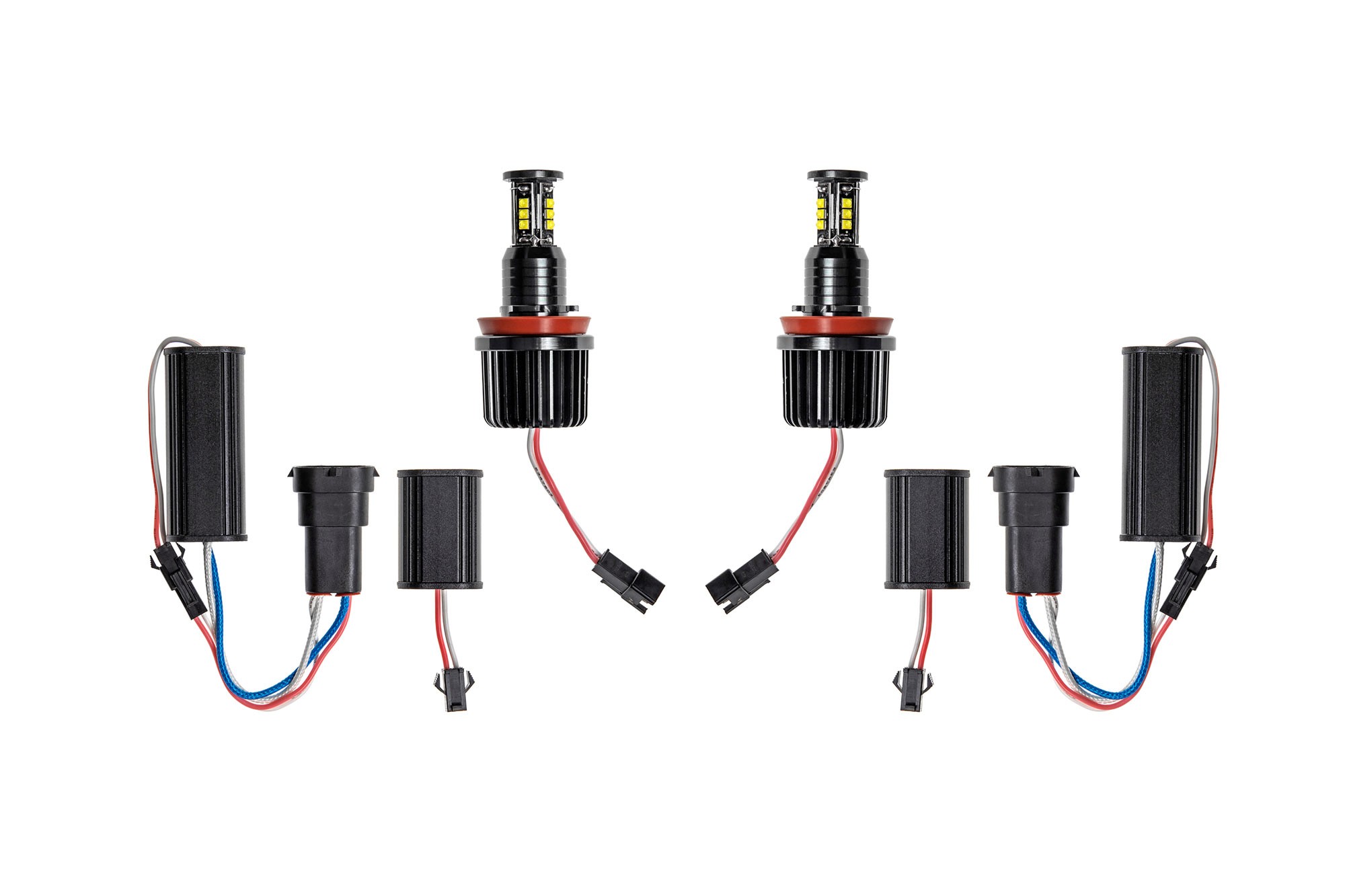 Бели LED лампи autopro за фабрични ангелски очи H8 120W CREE
