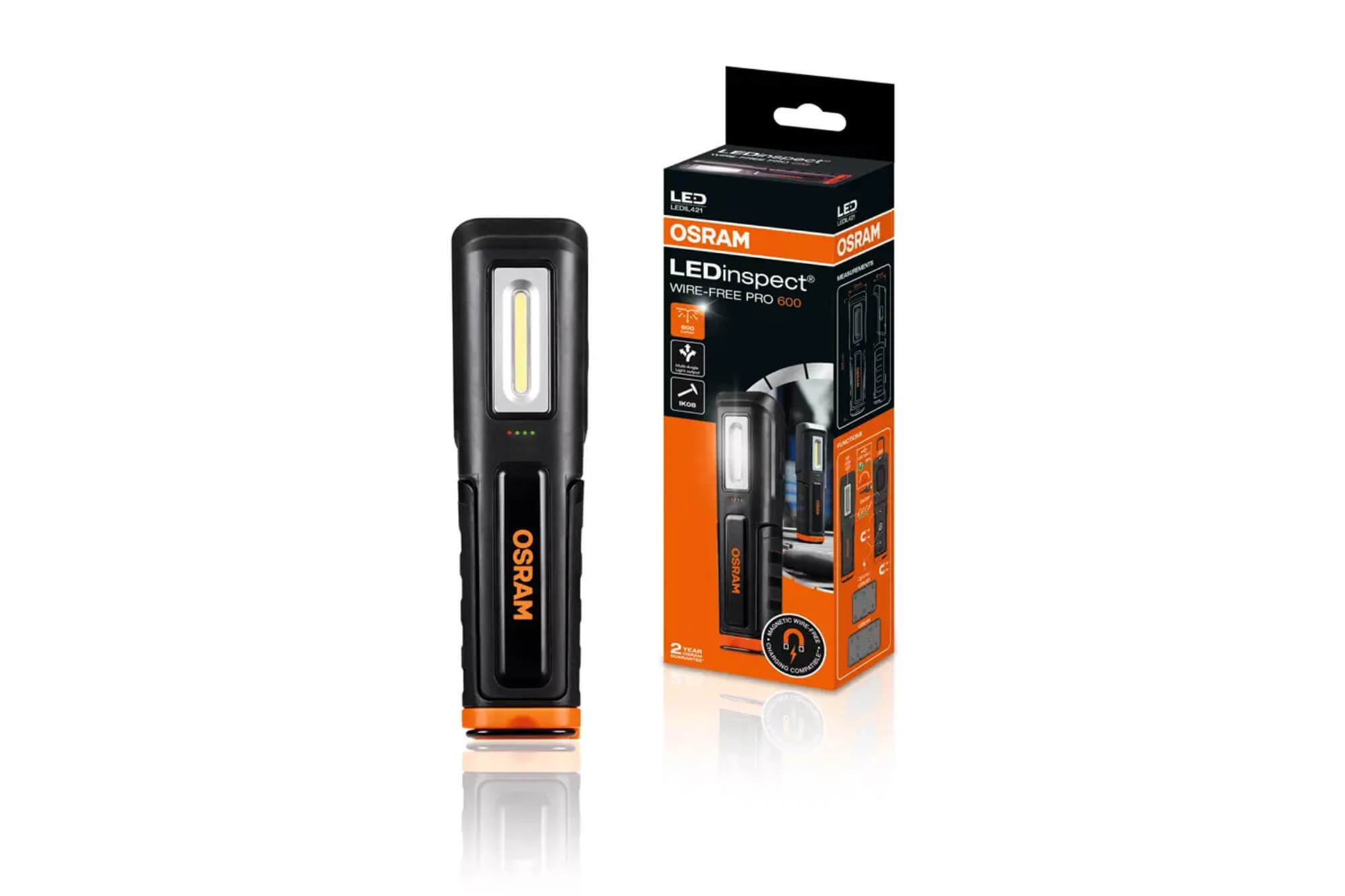 LED професионална сервизна лампа Osram LEDinspect WIRE-FREE PRO 600 5W, 5700K, 600lm