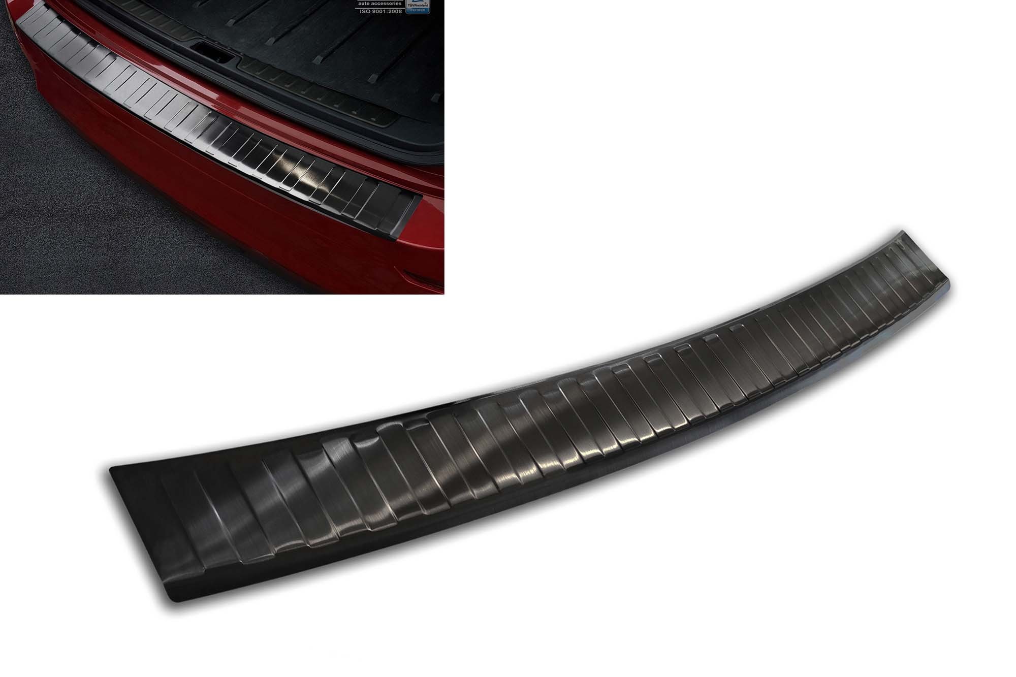 Протектор Avisa за задна броня на BMW X6 E71 2009-2014, черен лак